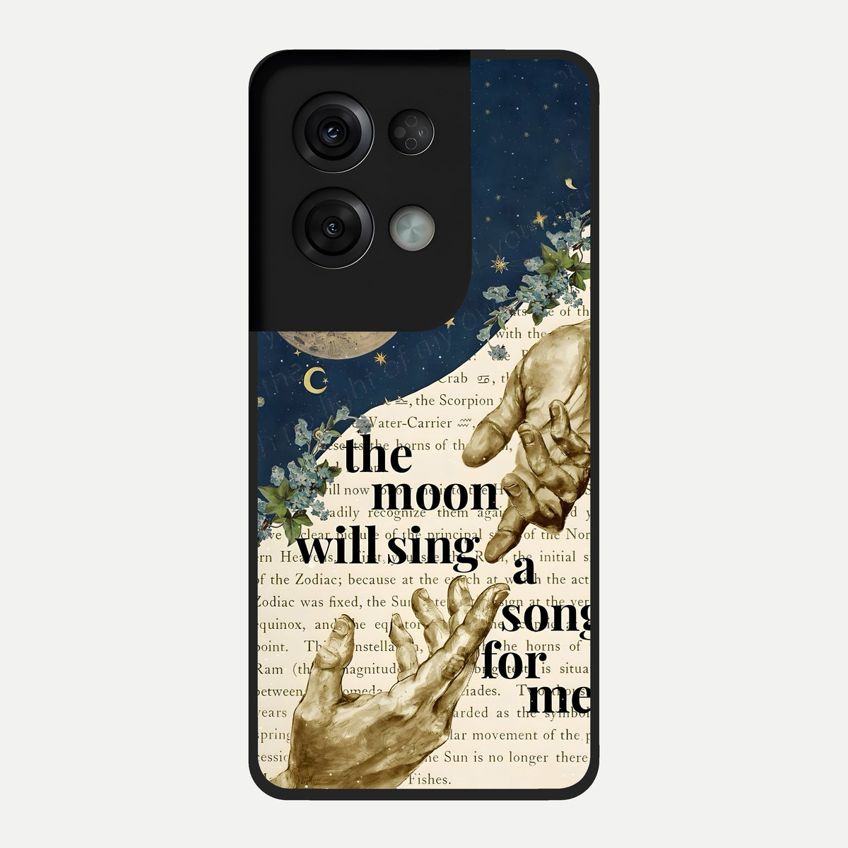  Aesthetic Divine Glass Case For Oppo Reno 8 Pro back cover – full design glossy printed glass finish