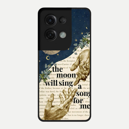 Aesthetic Divine Glass Case For Oppo Reno 8 Pro back cover – full design glossy printed glass finish