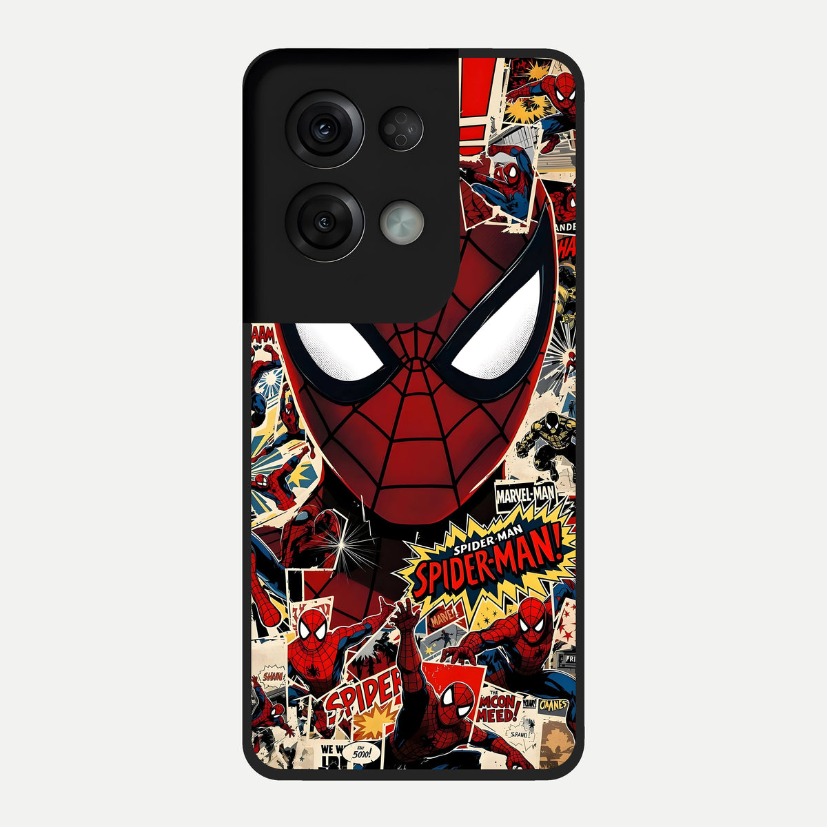  Aesthetic Wonder Spider Glass Case For Oppo Reno 8 Pro back cover – full design glossy printed glass finish