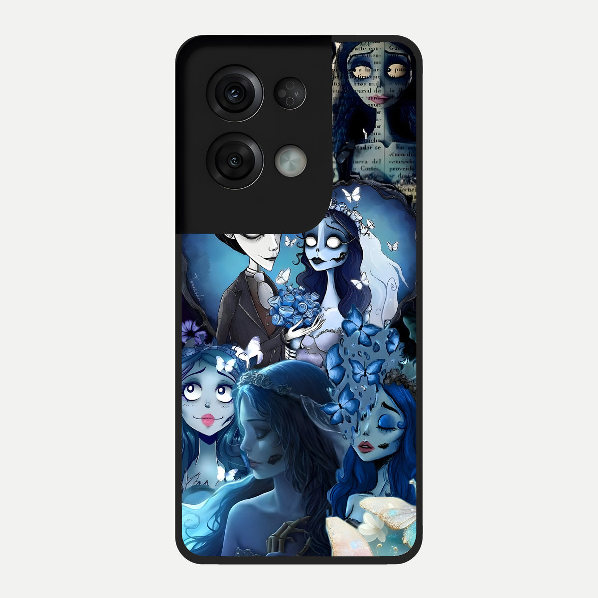  Butterfly Ghost Soul Glass Case For Oppo Reno 8 Pro back cover – full design glossy printed glass finish