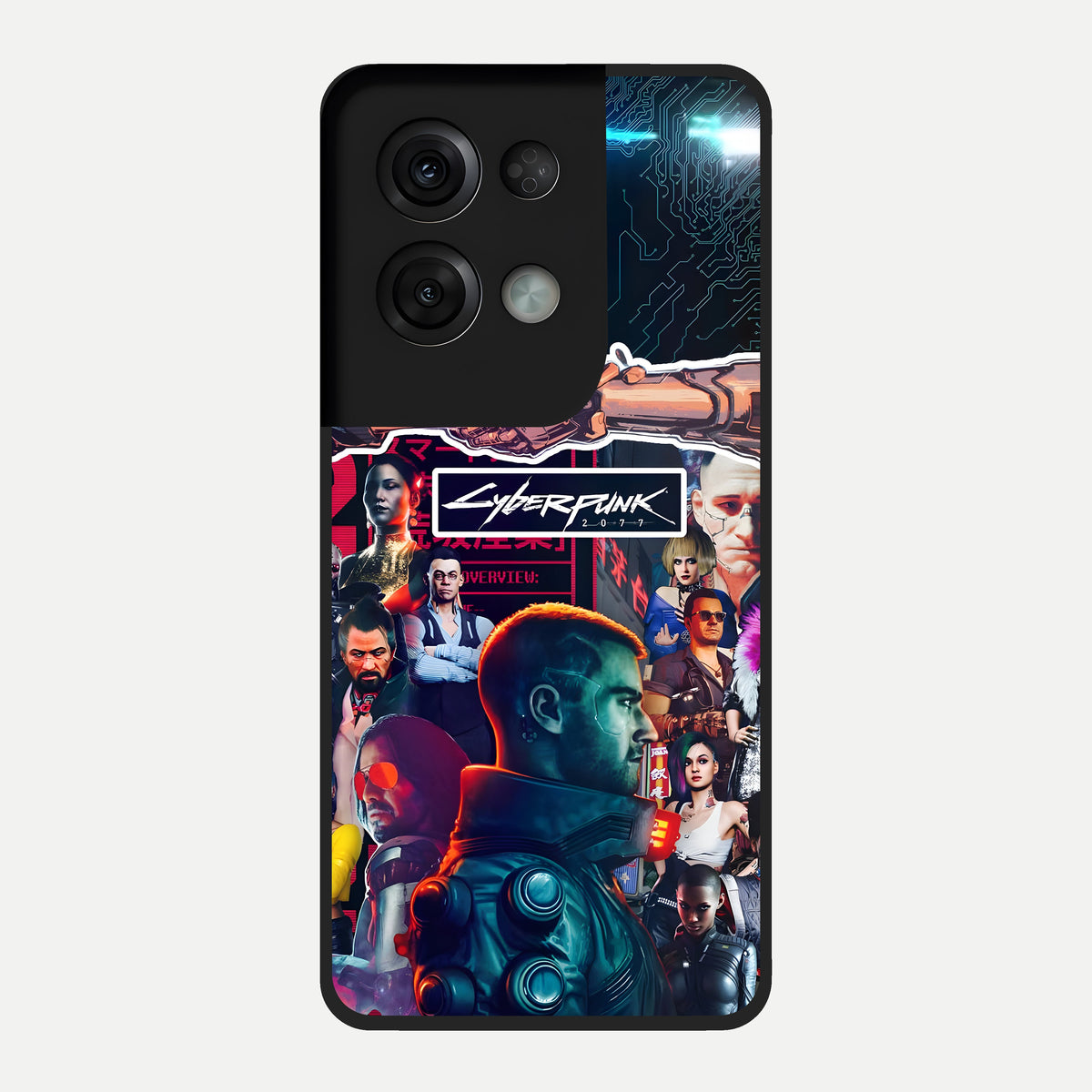  CYBERPUNK Legacy Glass Case For Oppo Reno 8 Pro back cover – full design glossy printed glass finish