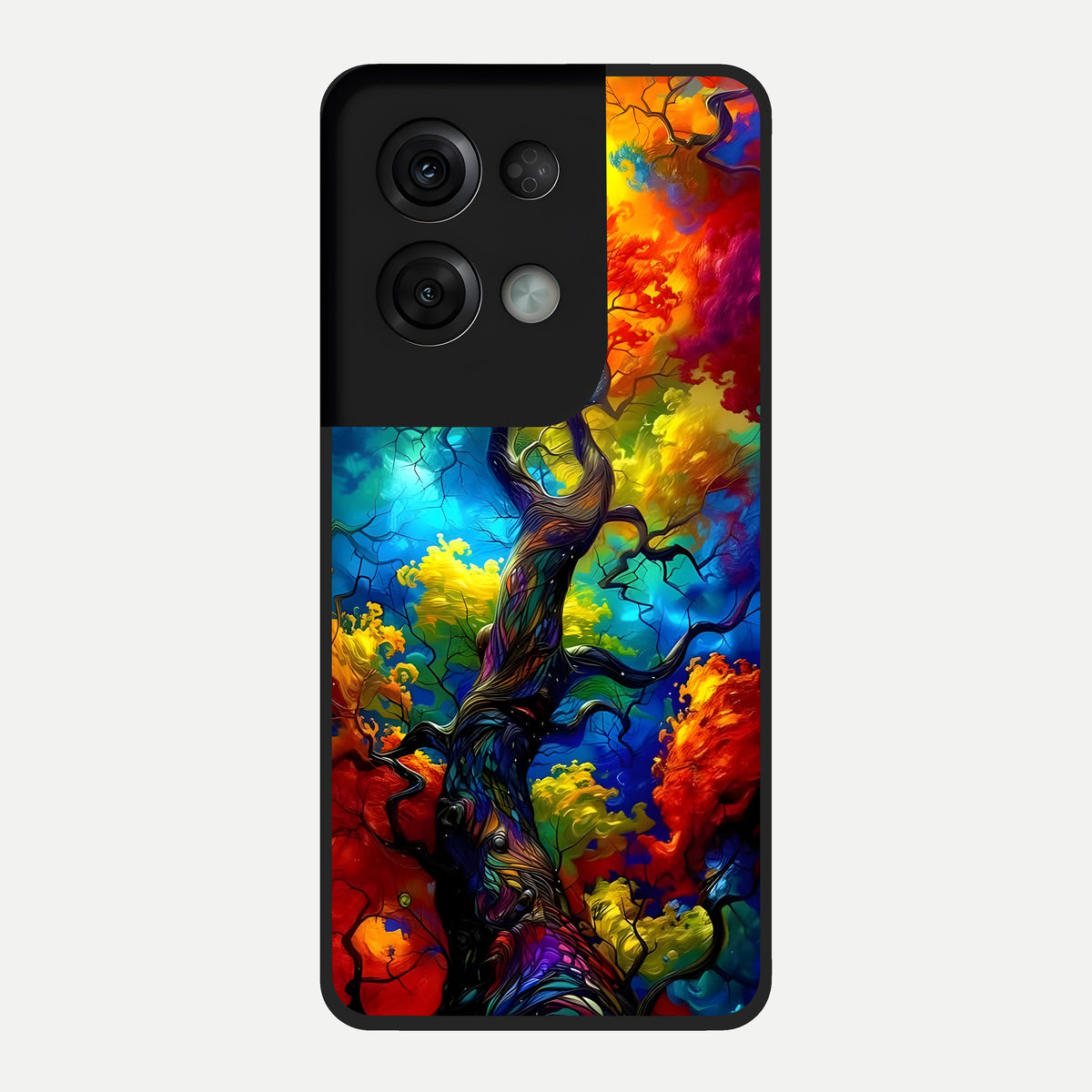  Colorful Soda Bottles Glass Case For Oppo Reno 8 Pro back cover – full design glossy printed glass finish