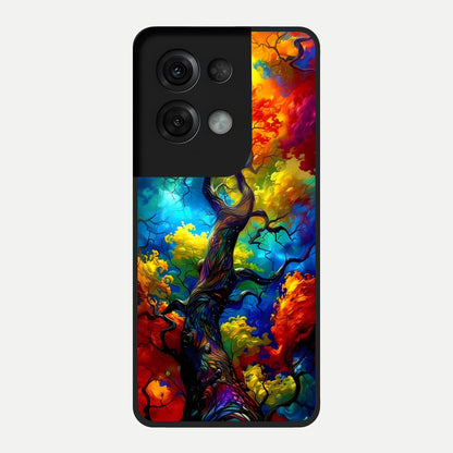  Colorful Soda Bottles Glass Case For Oppo Reno 8 Pro back cover – full design glossy printed glass finish