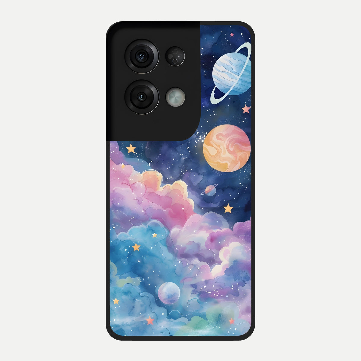  Cosmic Planet Dreams Glass Case For Oppo Reno 8 Pro back cover – full design glossy printed glass finish