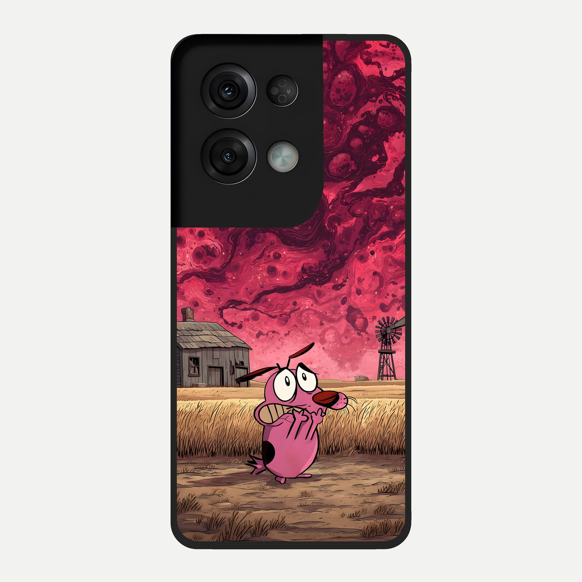 Courage Under Sky Glass Case For Oppo Reno 8 Pro back cover – full design glossy printed glass finish