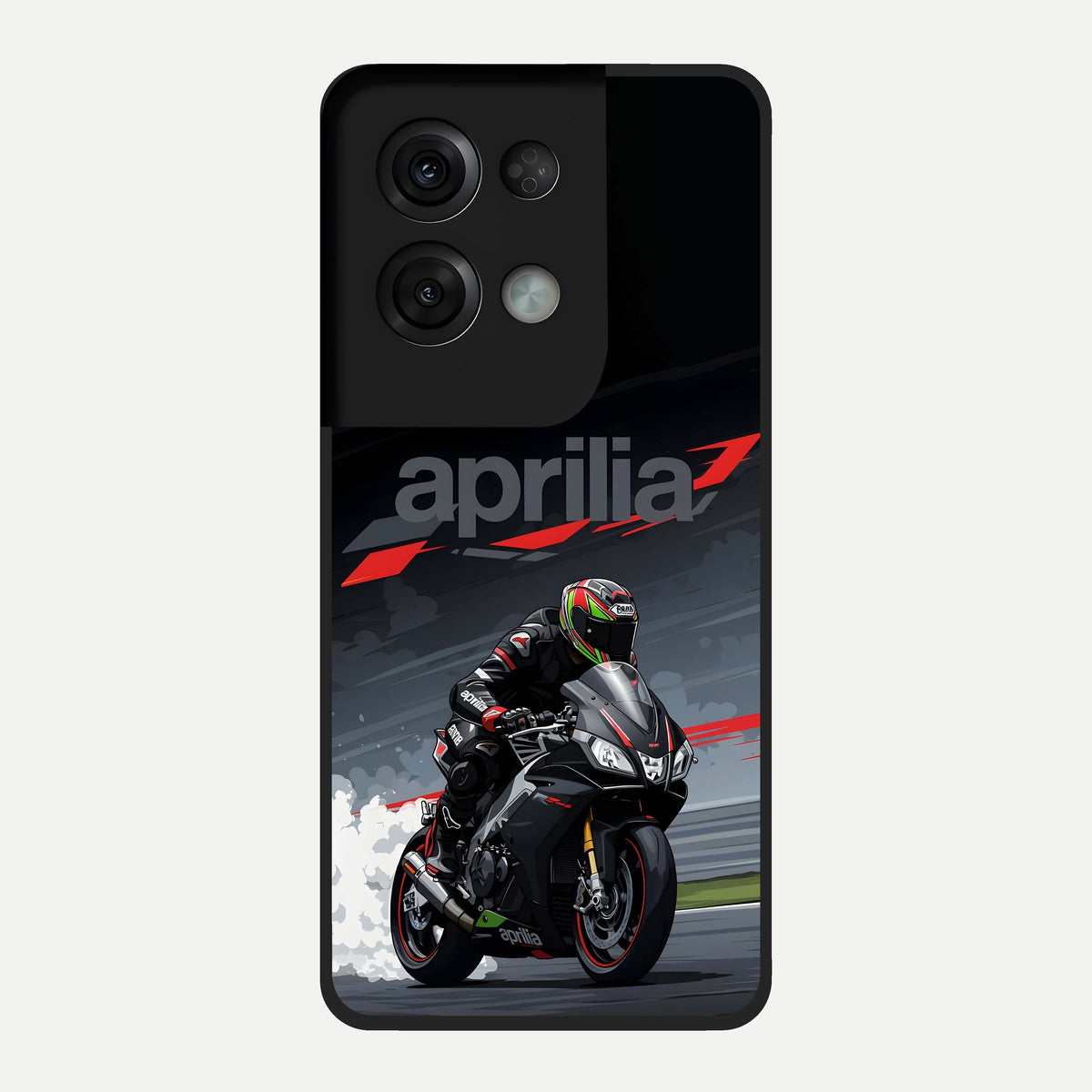  Dark Aprilla Glass Case For Oppo Reno 8 Pro back cover – full design glossy printed glass finish
