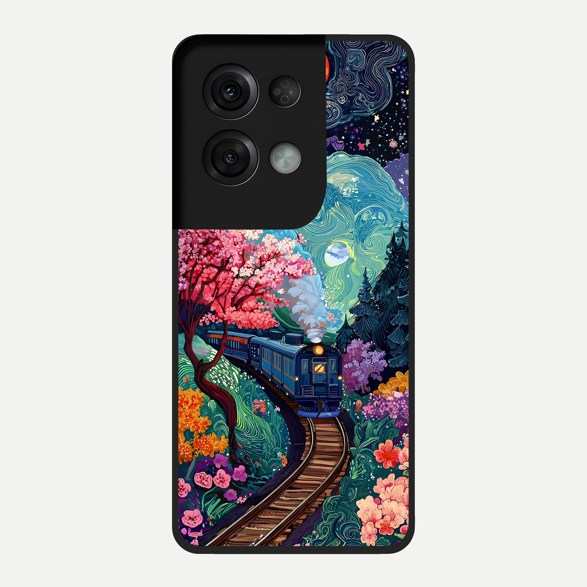  Digital Art Glass Case For Oppo Reno 8 Pro back cover – full design glossy printed glass finish