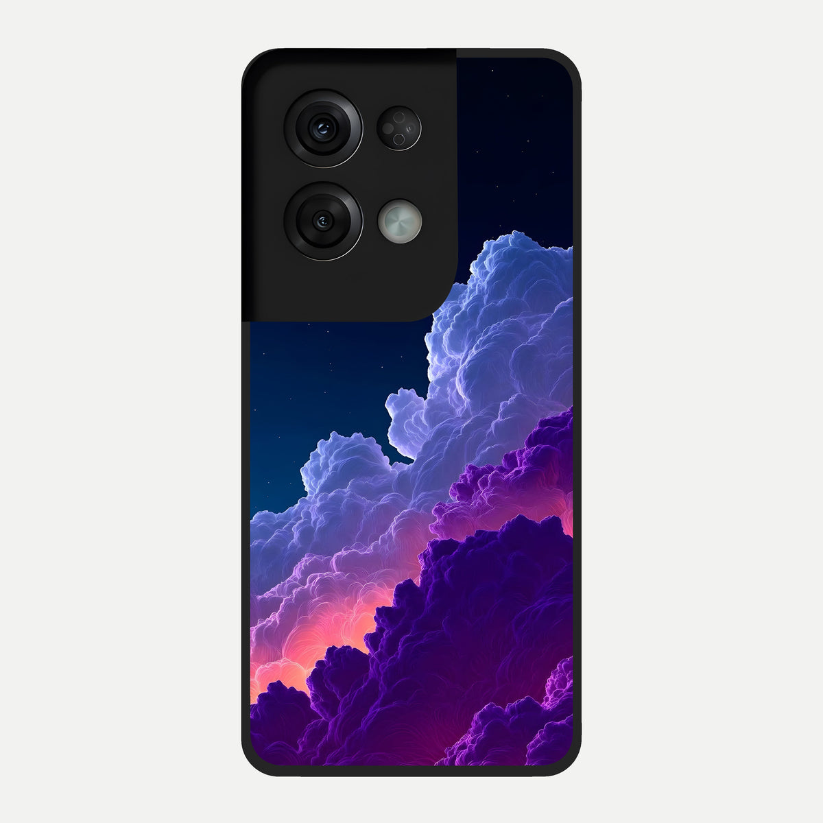  Dreamy Cloud Skies Glass Case For Oppo Reno 8 Pro back cover – full design glossy printed glass finish