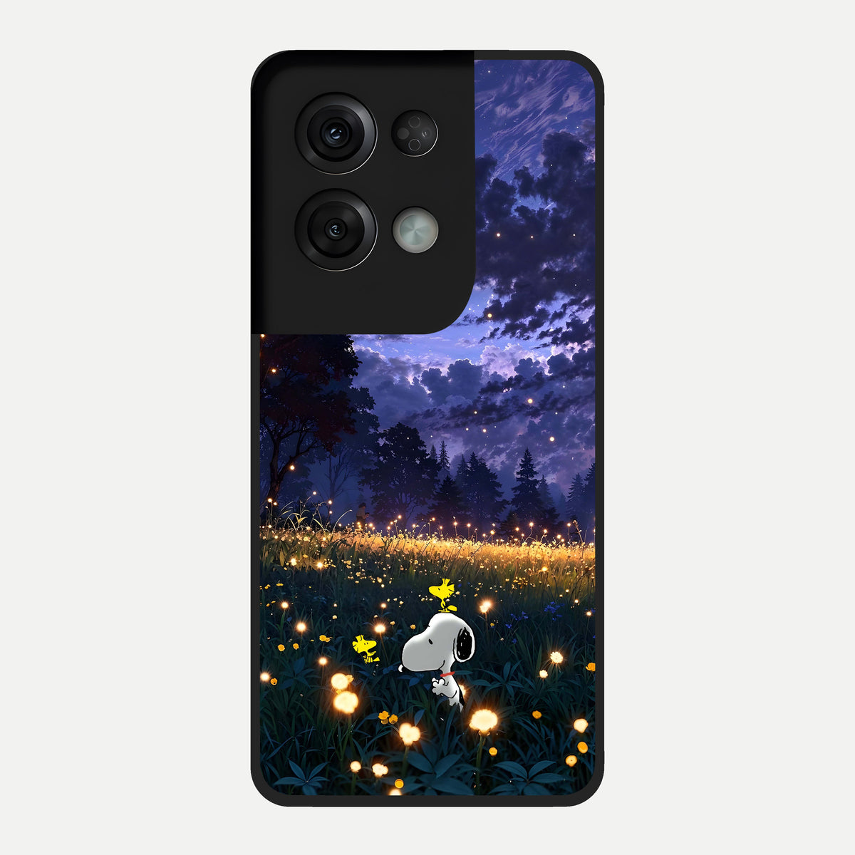  Firefly Meadow Magic Glass Case For Oppo Reno 8 Pro back cover – full design glossy printed glass finish