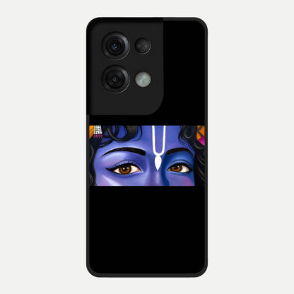  Krishna Eye Glass Case For Oppo Reno 8 Pro back cover – full design glossy printed glass finish