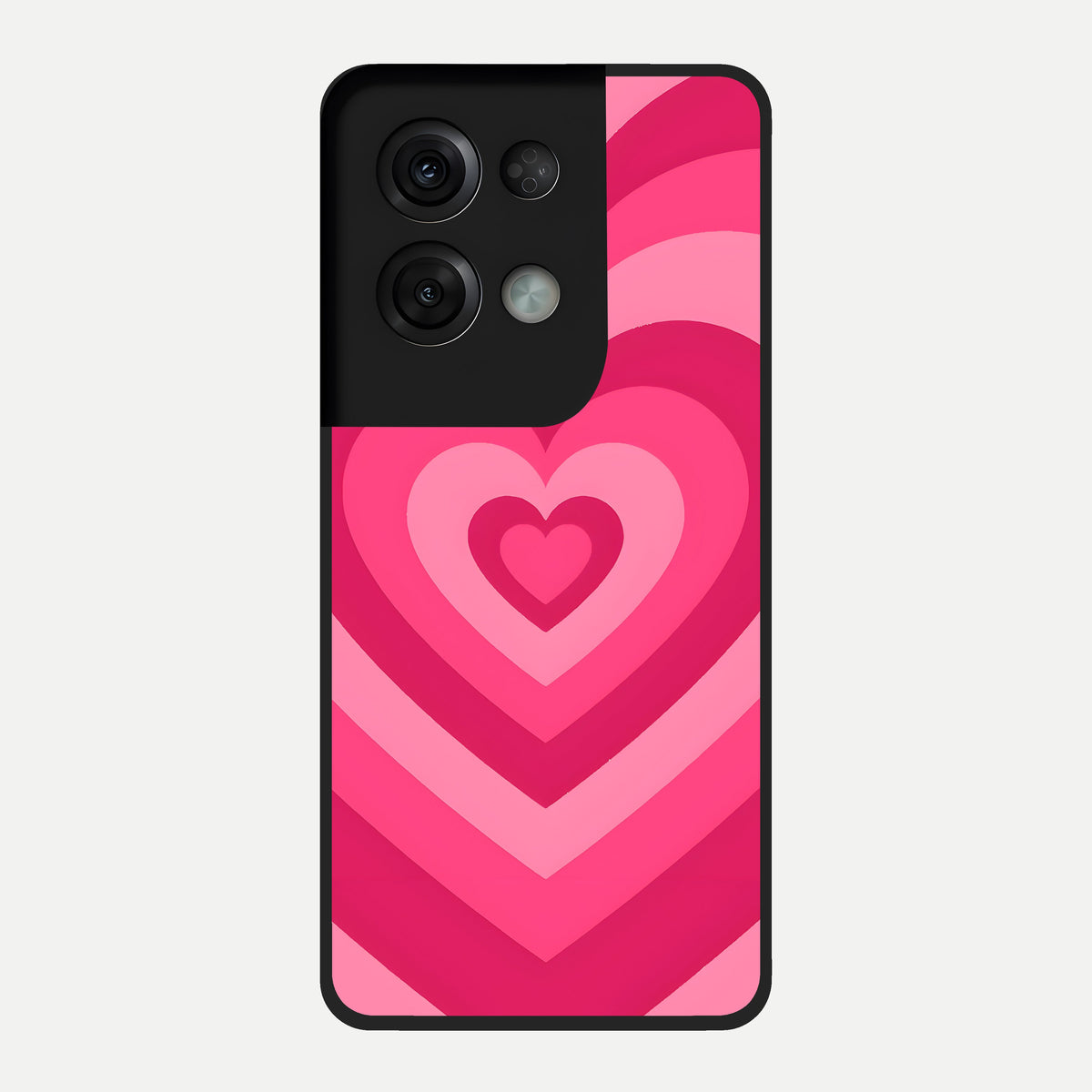  Layered Love Hearts Glass Case For Oppo Reno 8 Pro back cover – full design glossy printed glass finish