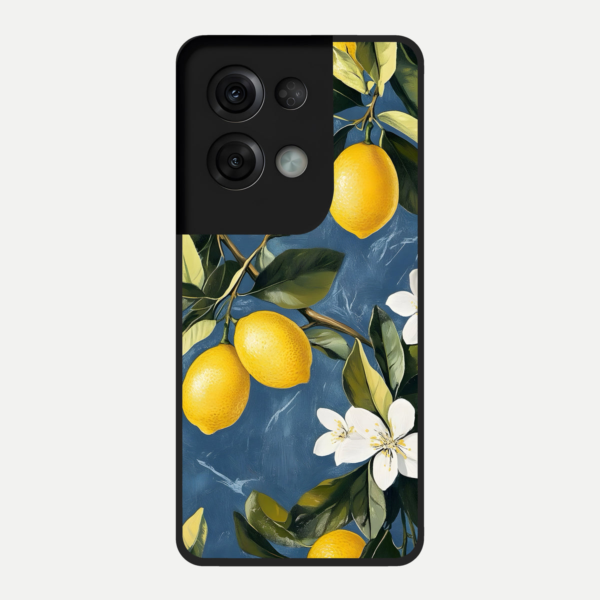  Lemon Dream Garden Glass Case For Oppo Reno 8 Pro back cover – full design glossy printed glass finish