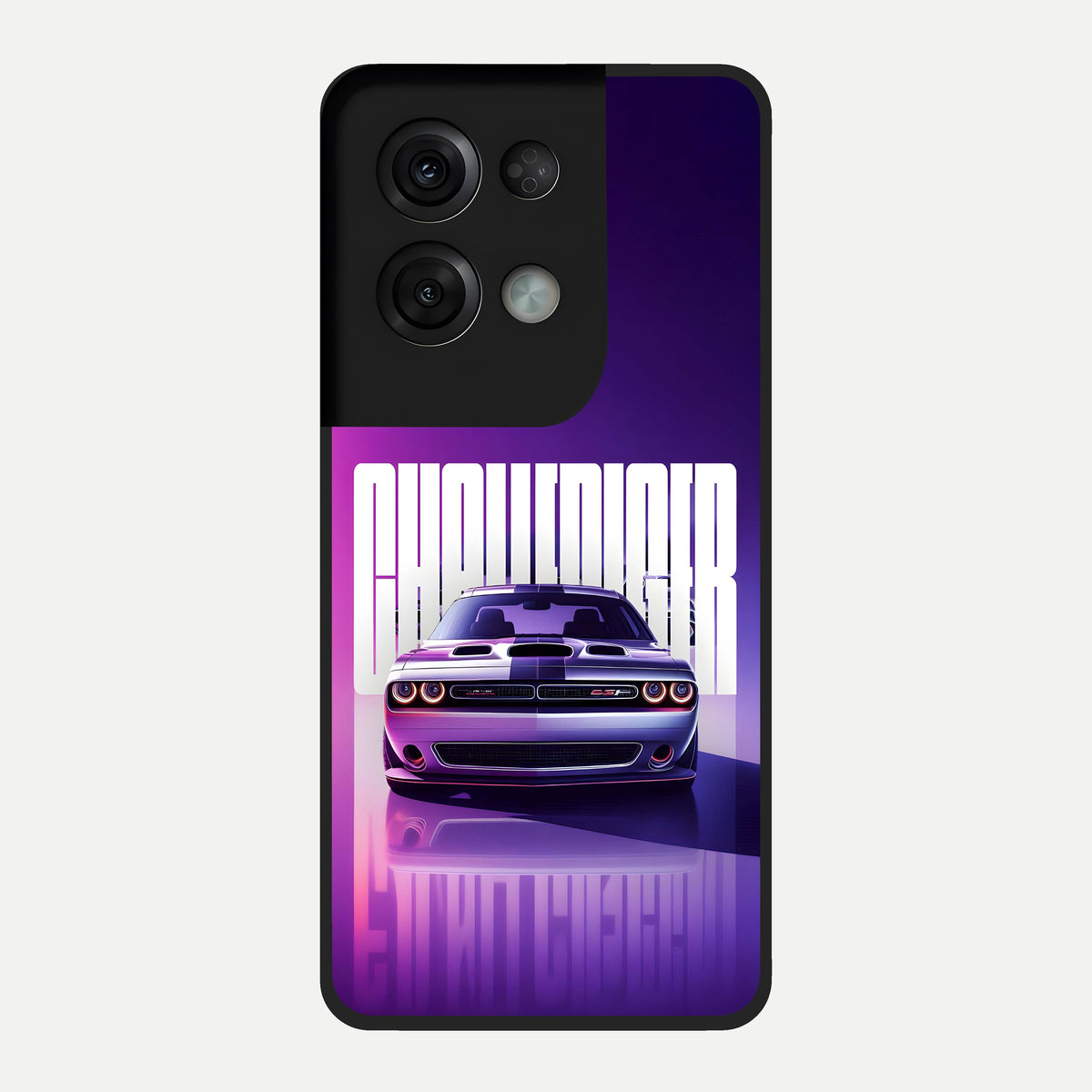  Midnight Muscle Ride Glass Case For Oppo Reno 8 Pro back cover – full design glossy printed glass finish