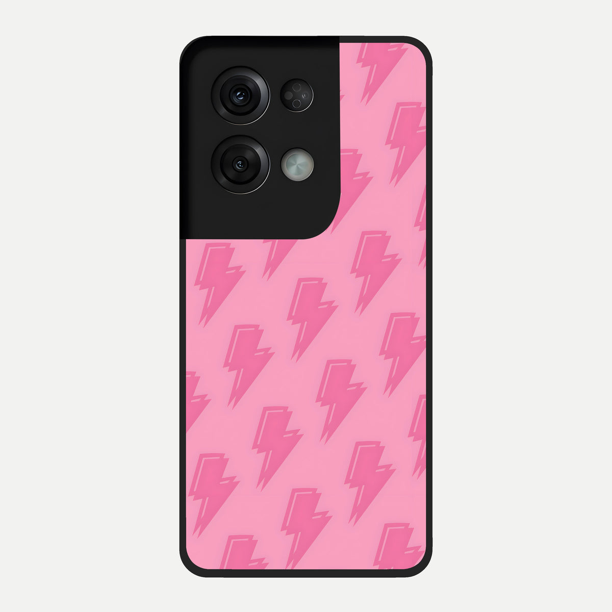  Pink Moo Magic Glass Case For Oppo Reno 8 Pro back cover – full design glossy printed glass finish
