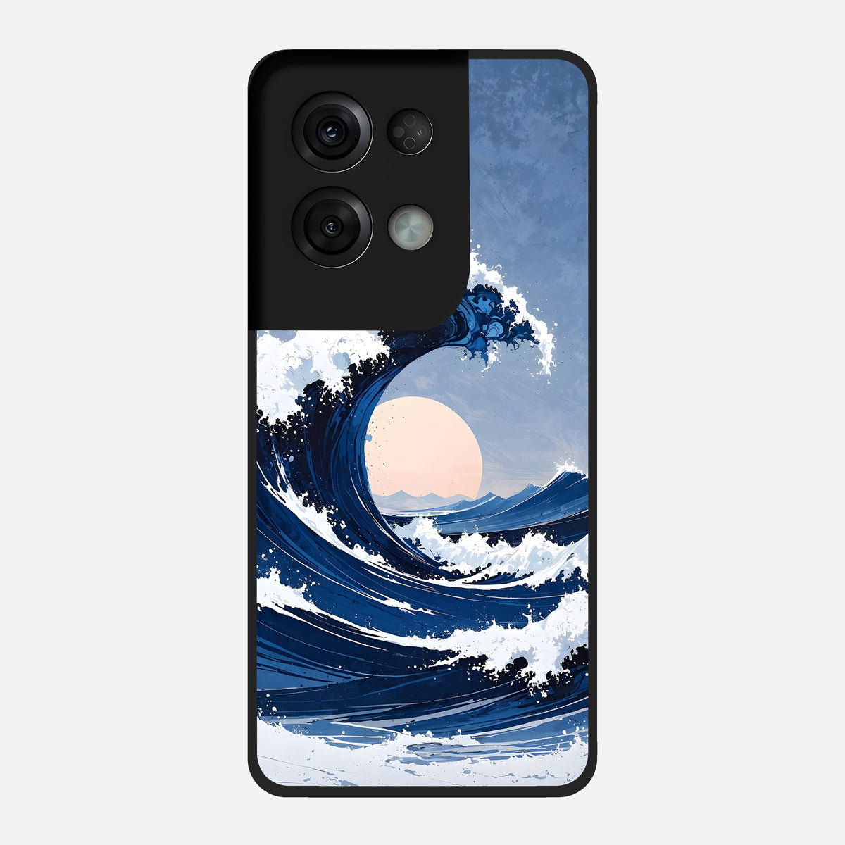  Rising Tide Power Glass Case For Oppo Reno 8 Pro back cover – full design glossy printed glass finish