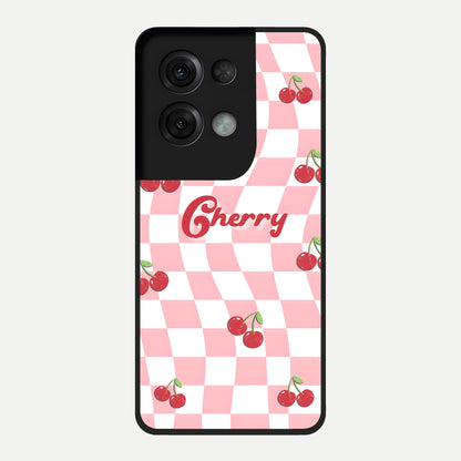  Sweet Cherry Vibes Glass Case For Oppo Reno 8 Pro back cover – full design glossy printed glass finish