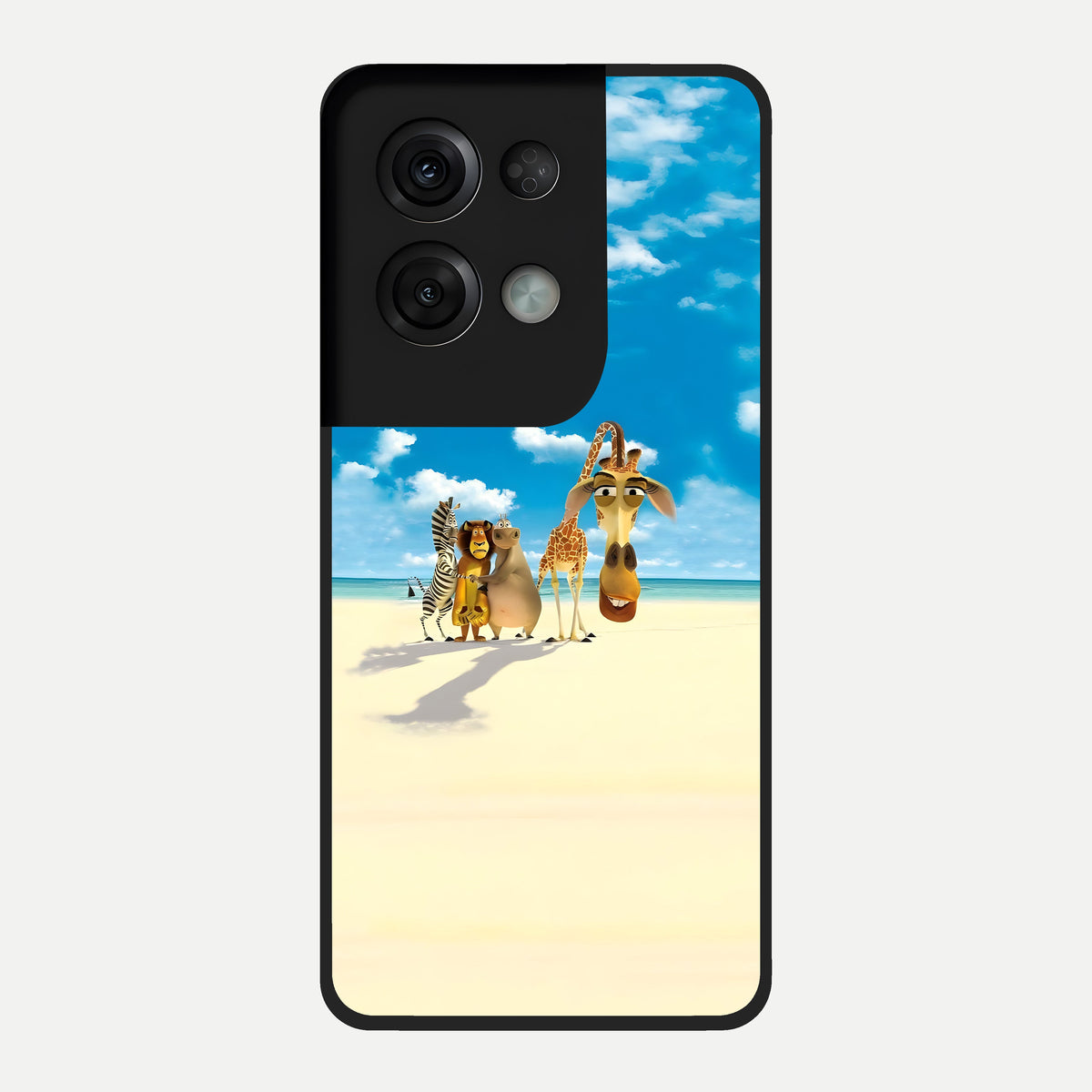  Tropical Fun Squad Glass Case For Oppo Reno 8 Pro back cover – full design glossy printed glass finish