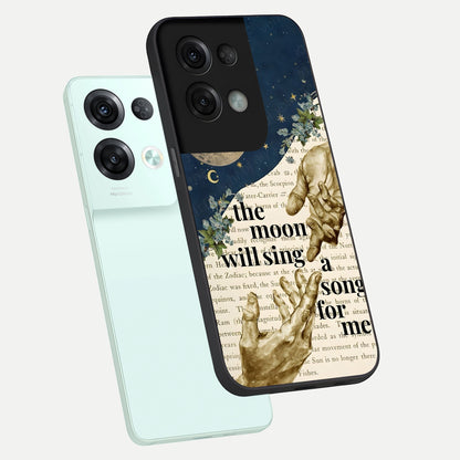  Aesthetic Divine phone case For Oppo Reno 8 Pro showing premium glass back cover with detailed artwork