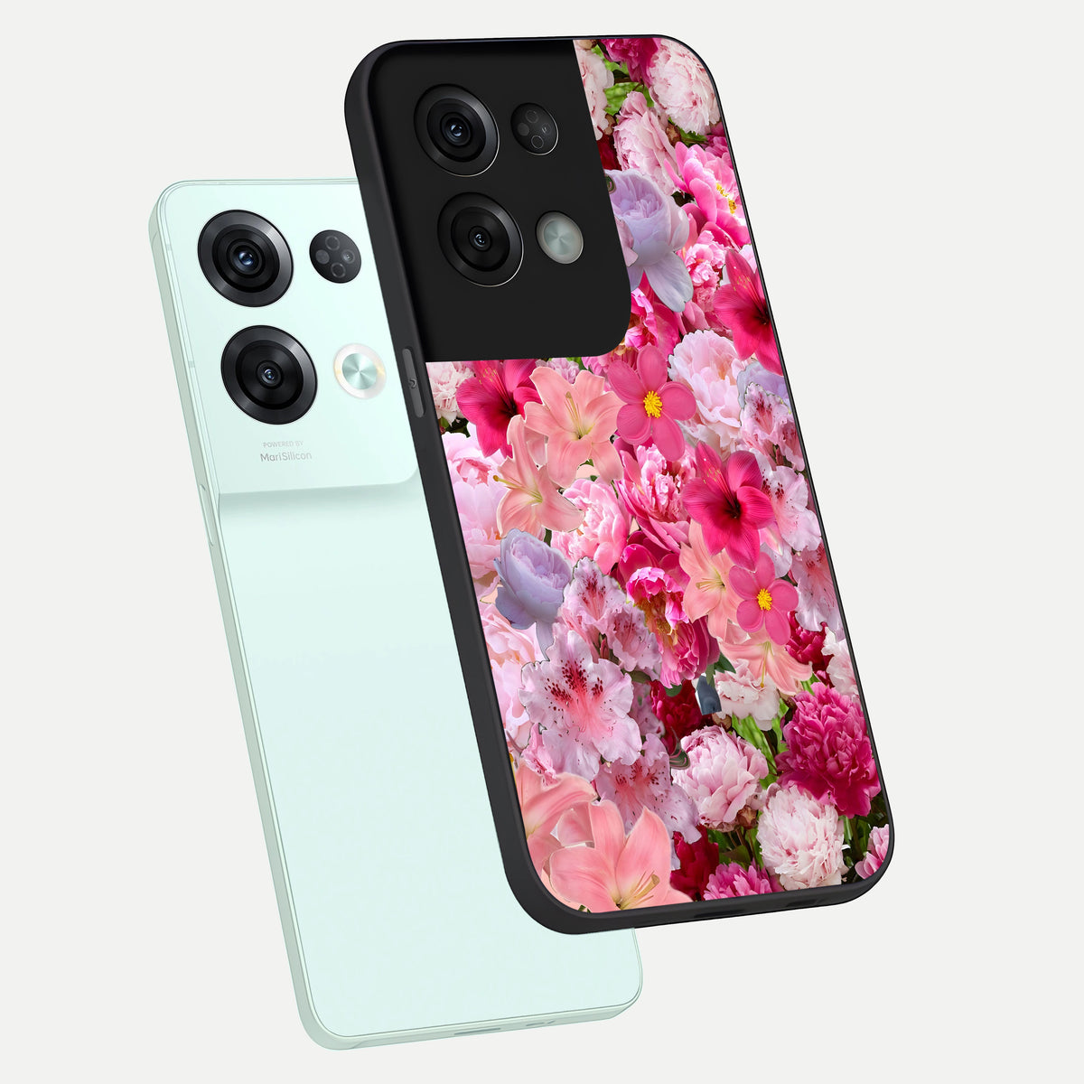  Bloom Crush Fantasy phone case For Oppo Reno 8 Pro showing premium glass back cover with detailed artwork
