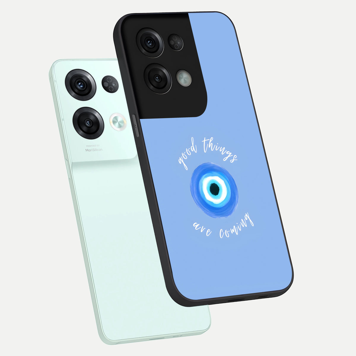 Bright Future Ahead phone case For Oppo Reno 8 Pro showing premium glass back cover with detailed artwork
