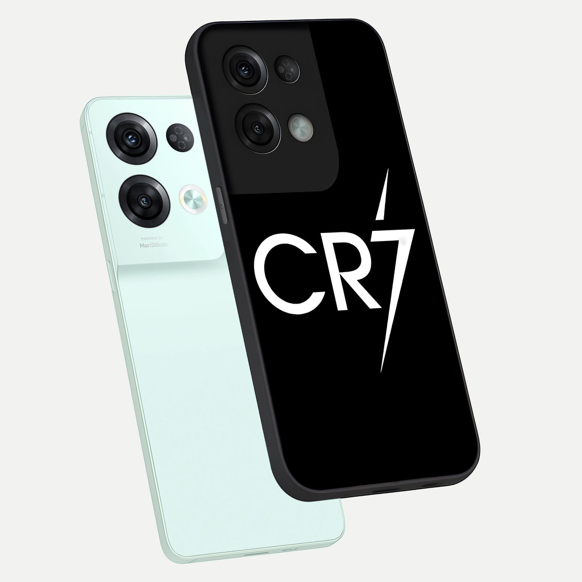  CR7 Elite Strike phone case For Oppo Reno 8 Pro showing premium glass back cover with detailed artwork