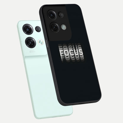  Mono Focus Vision phone case For Oppo Reno 8 Pro showing premium glass back cover with detailed artwork