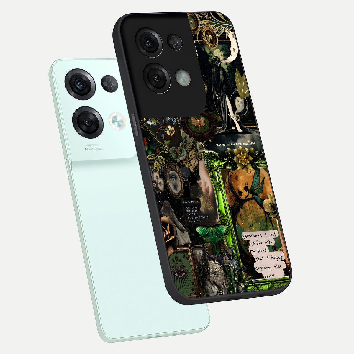  Mystic Woods Secret phone case For Oppo Reno 8 Pro showing premium glass back cover with detailed artwork