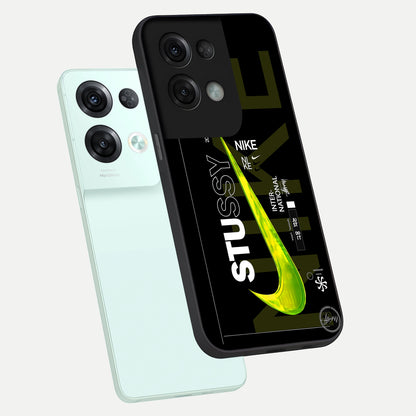  Neon Street Edition phone case For Oppo Reno 8 Pro showing premium glass back cover with detailed artwork
