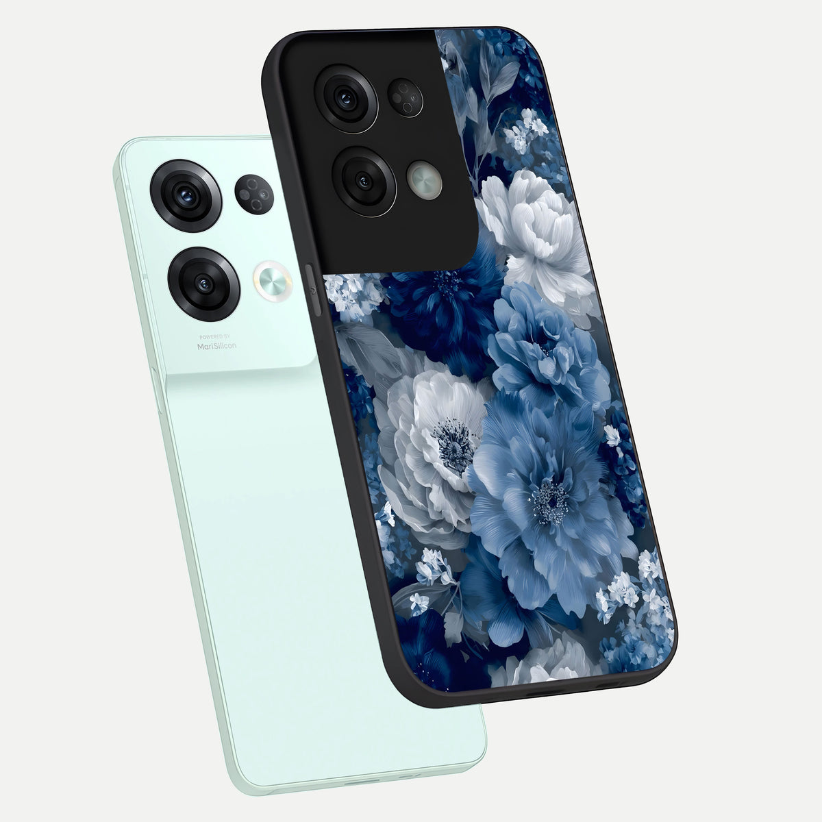  Royal Bloom Garden phone case For Oppo Reno 8 Pro showing premium glass back cover with detailed artwork