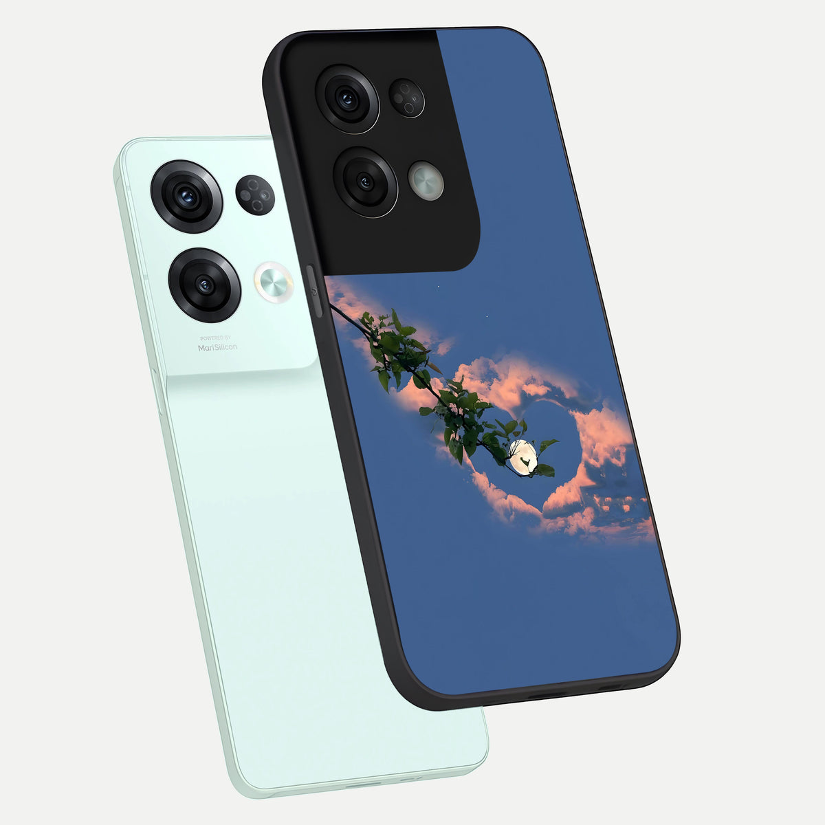  Sky Under Tree phone case For Oppo Reno 8 Pro showing premium glass back cover with detailed artwork
