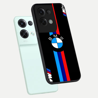  Turbo BMW Beast phone case For Oppo Reno 8 Pro showing premium glass back cover with detailed artwork