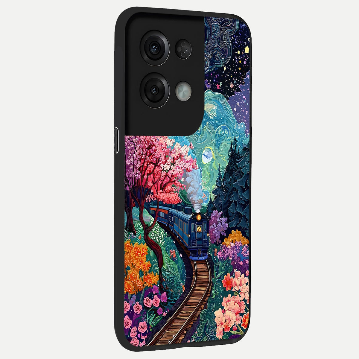  Digital Art back cover For Oppo Reno 8 Pro slim fit glass case with vibrant aesthetic design