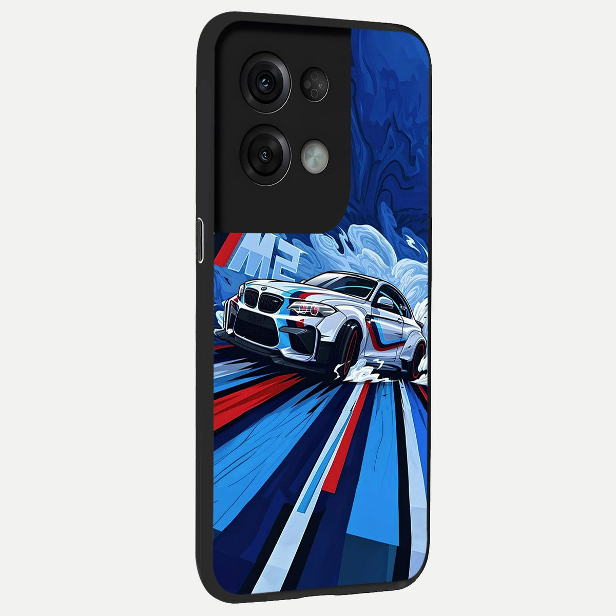  Drift Power Rush back cover For Oppo Reno 8 Pro slim fit glass case with vibrant aesthetic design