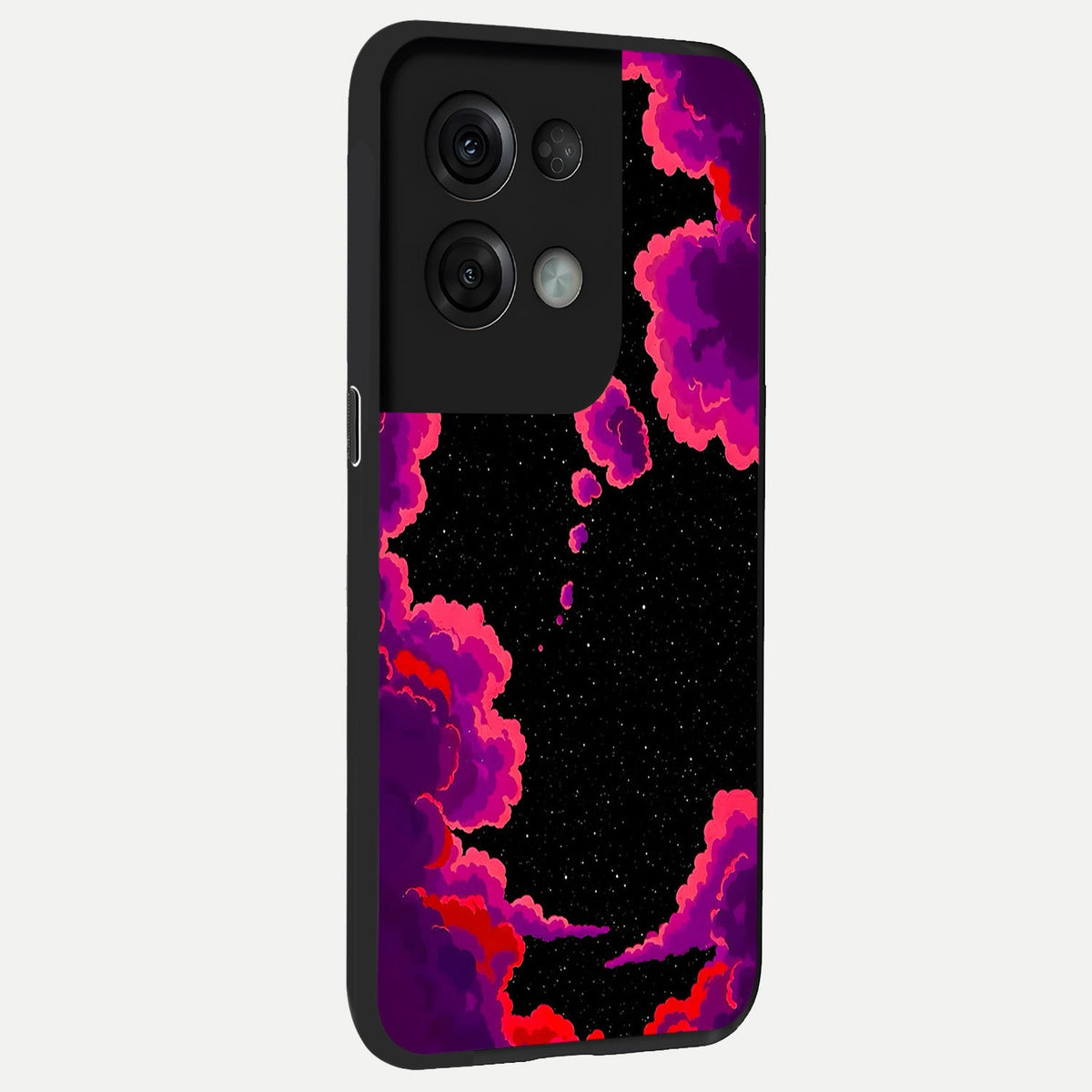  Galaxy Dream Frame back cover For Oppo Reno 8 Pro slim fit glass case with vibrant aesthetic design