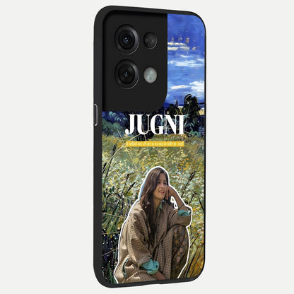  Jugni Soul Vibes back cover For Oppo Reno 8 Pro slim fit glass case with vibrant aesthetic design