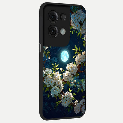  Moonlit Blossom Dream back cover For Oppo Reno 8 Pro slim fit glass case with vibrant aesthetic design