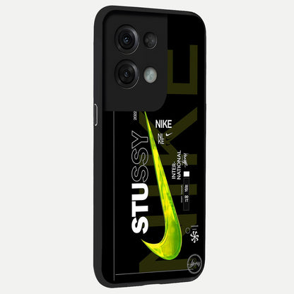  Neon Street Edition back cover For Oppo Reno 8 Pro slim fit glass case with vibrant aesthetic design