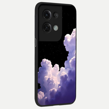  Starlit Night Whispers back cover For Oppo Reno 8 Pro slim fit glass case with vibrant aesthetic design