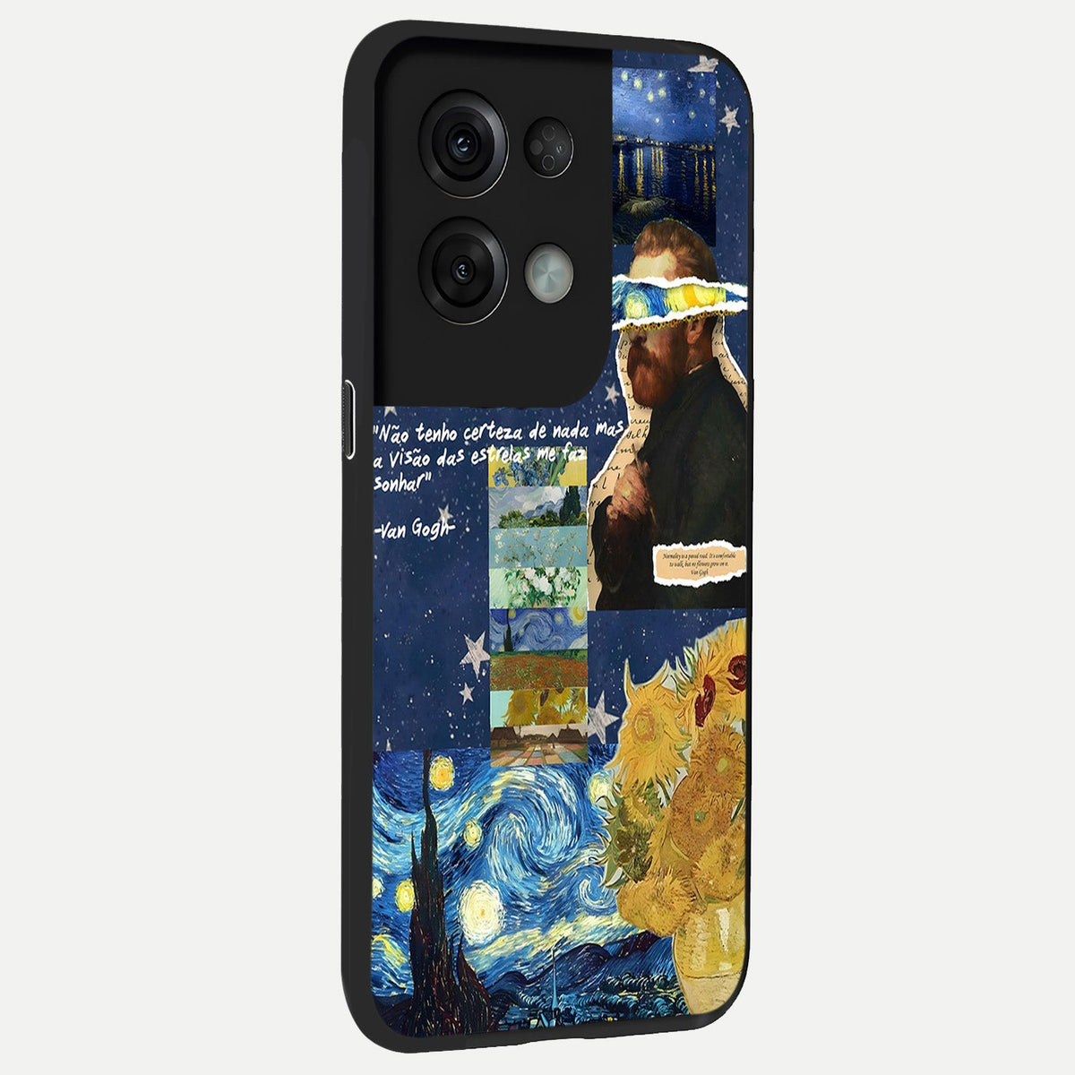  Starry Dream Vision back cover For Oppo Reno 8 Pro slim fit glass case with vibrant aesthetic design