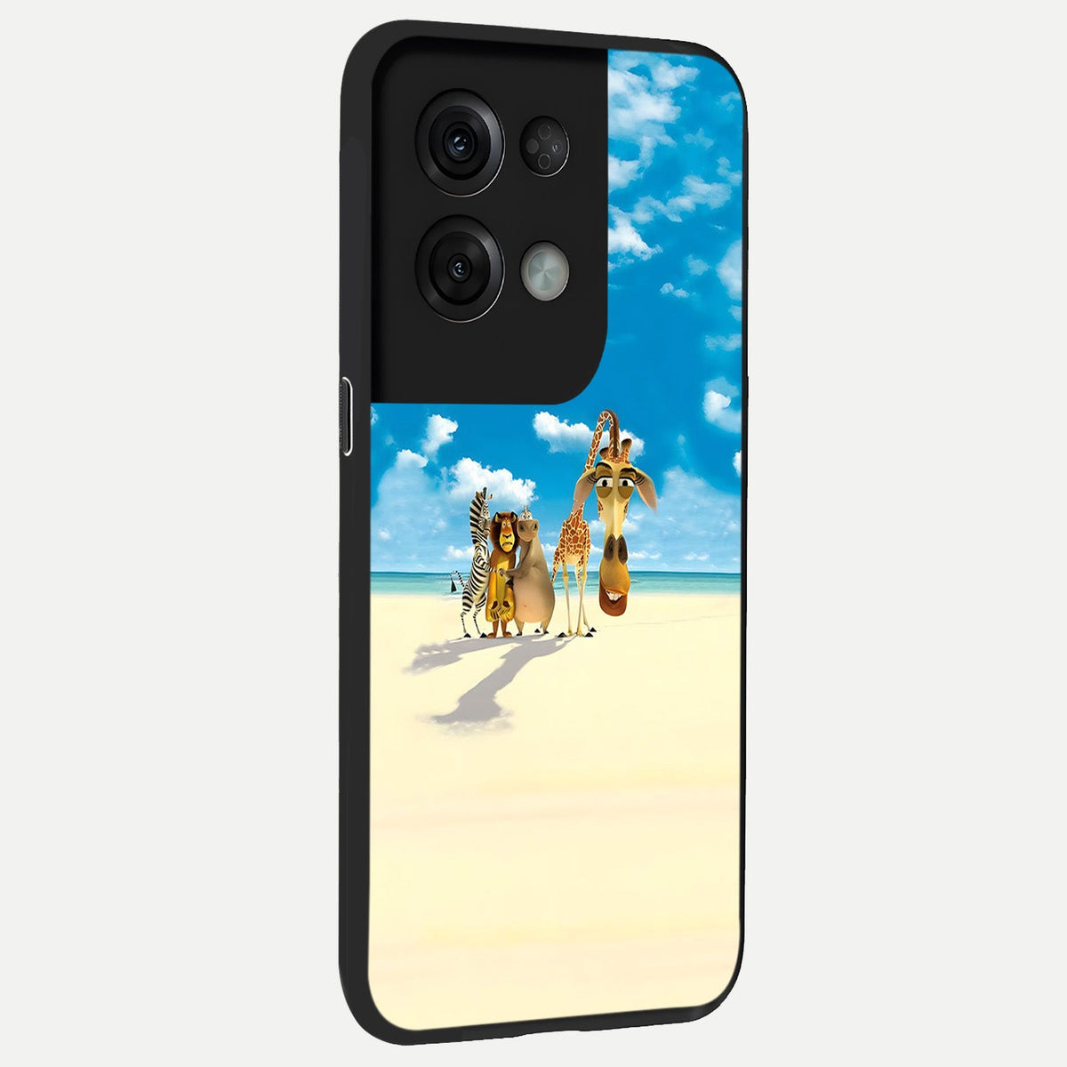  Tropical Fun Squad back cover For Oppo Reno 8 Pro slim fit glass case with vibrant aesthetic design