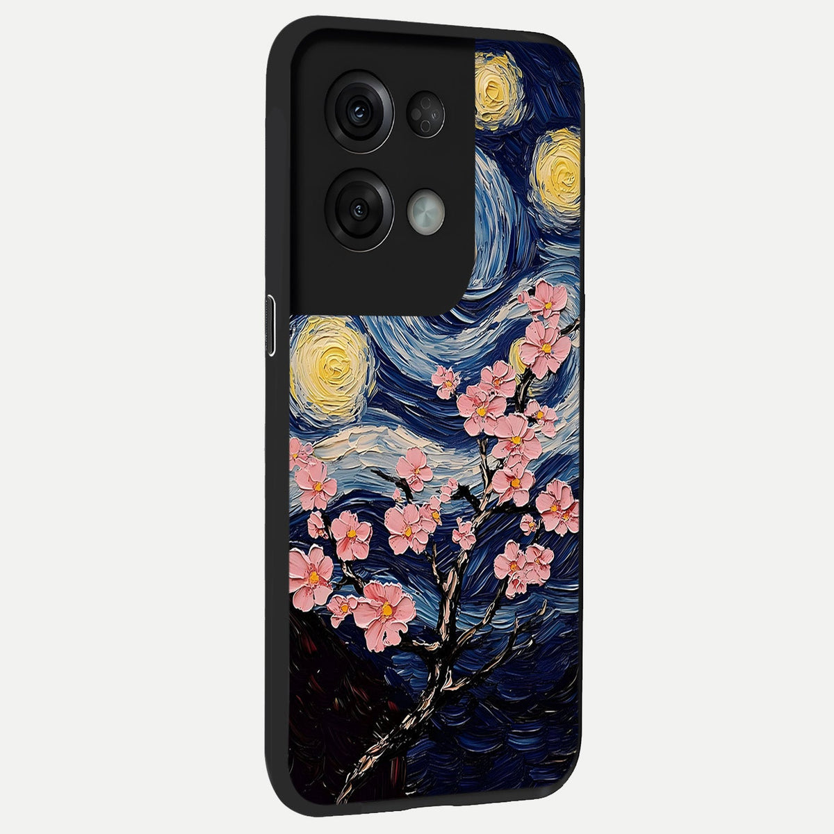  Van Gogh Scenery back cover For Oppo Reno 8 Pro slim fit glass case with vibrant aesthetic design