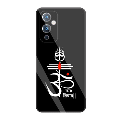 Om Namah Shivay White   Glass Case For OnePlus 9