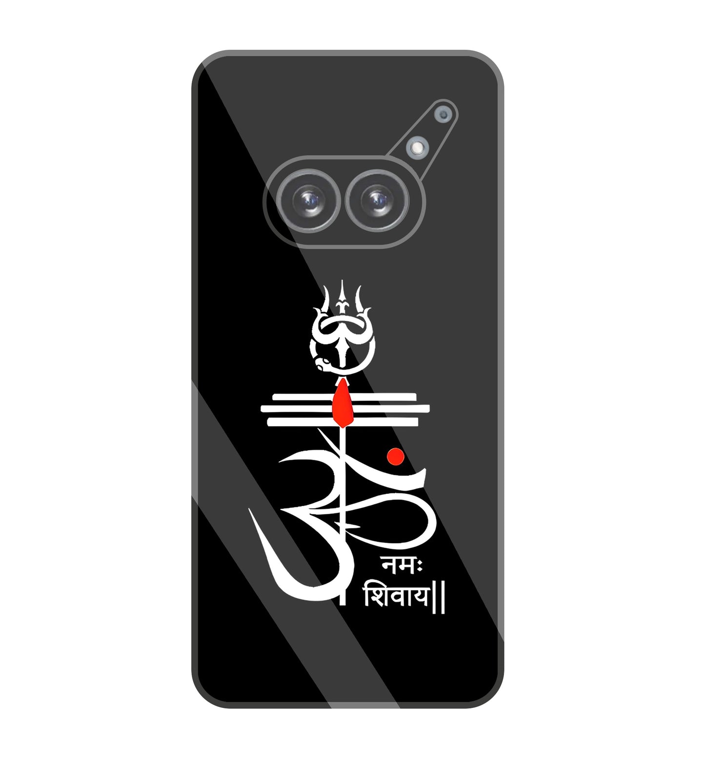 Om Namah Shivay White   Glass Case For Nothing Phone 2A