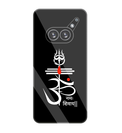 Om Namah Shivay White   Glass Case For Nothing Phone 2A
