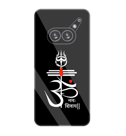 Om Namah Shivay White   Glass Case For Nothing Phone 2A