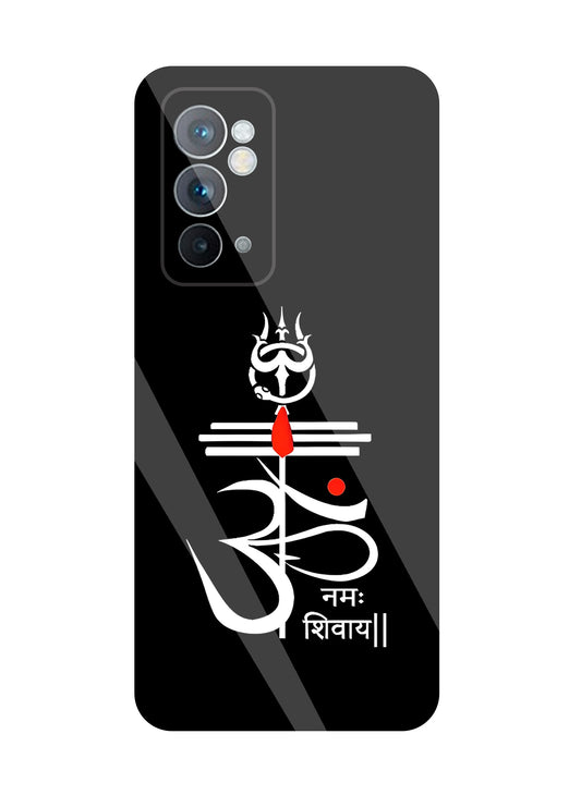 Om Namah Shivay White   Glass Case For OnePlus 9 RT