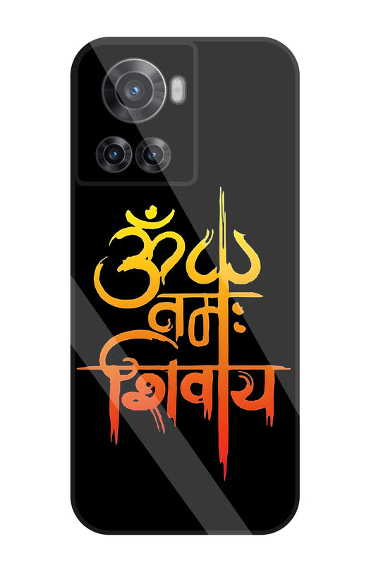 Om Namah Shivaye Glass Case For OnePlus 10R