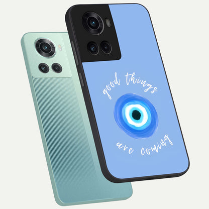  Bright Future Ahead phone case For OnePlus 10R showing premium glass back cover with detailed artwork