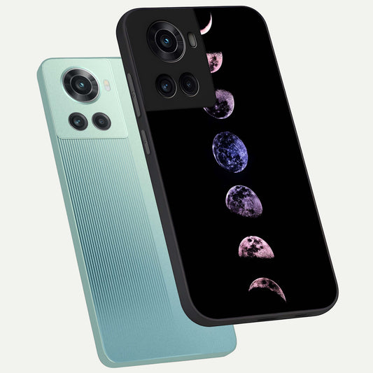  Crimson All Planets phone case For OnePlus 10R showing premium glass back cover with detailed artwork