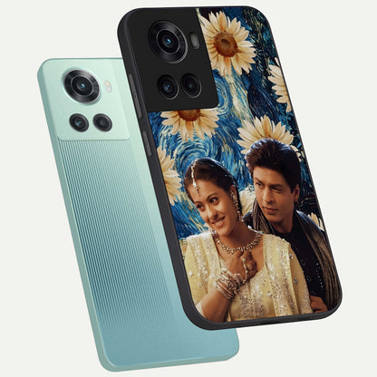  Eternal Love Story phone case For OnePlus 10R showing premium glass back cover with detailed artwork